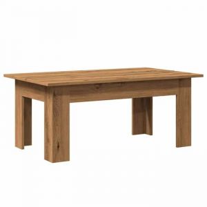 CLARENCE&reg; Table basse - Petite Table dappoint - ch&ecirc;ne artisanal 100x60x42 cm bois ding&eacute;nierie ll4985