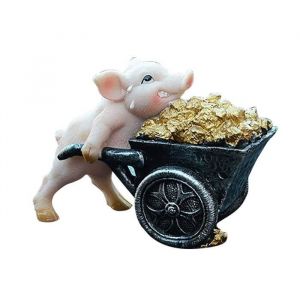 Cochon Statue Jardin Bureau Cochon Sculpture Résine Figurine Ornement Décoration Style1