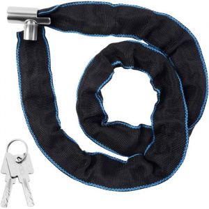 Cha&icirc;ne antivol v&eacute;lo - SWROSE -85 cm avec 2 cl&eacute;s pour v&eacute;lo moto trottinette portail