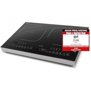 Plaque de cuisson &agrave; induction - CASO - ProGourmet 3500 - 3500 W - Double mobile - 4 fonctions