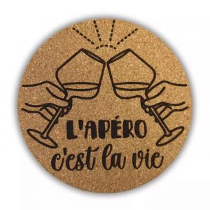 Dessous de Verres Sous verre Liège 10pcs Résistant 9 cm Idéal Verres Bière Cocktails Vin Cadeau Apéritif Soirée