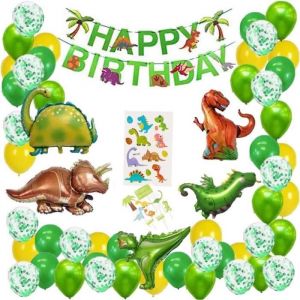 Dinosaure Anniversaire DecoBallons Daluminium DinosaureDinosaur Party SuppliesAnniversaire Dinosaure BallonTh&egrave;me Jungle Anniver