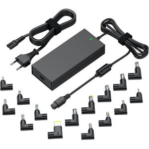 90W 65W Chargeur PC Portable Universel pour HP Pavilion Stream Probook ASUS Vivobook Lenovo Ideapad Acer Aspire Swift Dell JBL