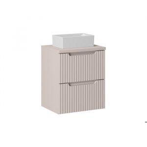 Ensemble de meubles Nova Cashmere 50 cm avec plan de travail et vasque à poser Gaja