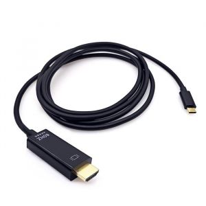1.8M Usb Type C Vers Hdmi C&acirc;ble Adaptateur 4K 60Hz Pour T&eacute;l&eacute;phone/Tablette/Ordinateur Portable Vers T&eacute;l&eacute;viseur/&Eacute;cran Uhd