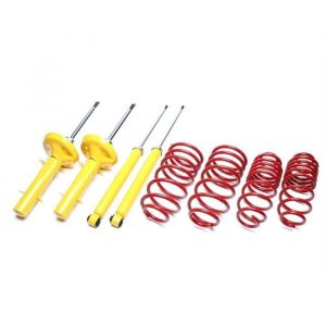 Kit suspension amortisseurs + ressorts pour Peugeot 206 - 206SW type HFZ-HFY-KFX-HFX-KFW-KFU de 1998 a 2006 rabaissement avant 4...