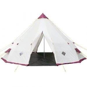 Tente tipi indien 12 personnes - skandika Tipii 300 - Beige - 550 cm de diamètre - 300 cm de hauteur