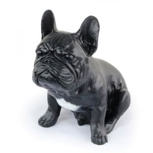 Statue de chien assis en résine - ART-DOG - French Bulldog III