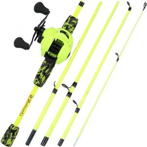 vert clair-1.7M et main droite-ensemble de canne &agrave; p&ecirc;che Casting ultral&eacute;g&egrave;re en Fiber de carbone 17 + 1BB h