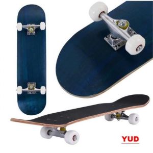 Skateboard - YUD - Érable du Nord-Est - 4 roues - Bleu - Mixte