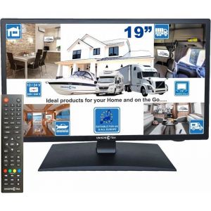 Téléviseur Unispectra 19 ELED Slim 12V/230V avec Tuner Triple 2X HDMI et USB