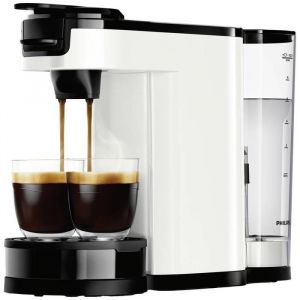 Philips Home HD6592/04 Machine à café à dosettes blanc avec fonction café filtre verseuse thermofuge