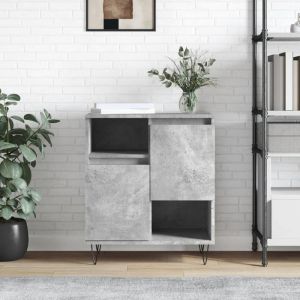 SALE 2025Meuble bas bahut vaisselier - Buffet - Gris béton - 60x35x70 cm - bois dingénierie1869 Kg 9599
