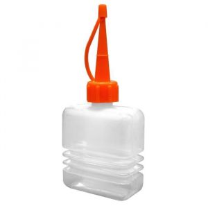 Burette à presser - TECHMAN - 60 mL - Incassable - Résistante aux huiles et acides - Plastique