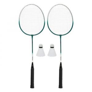Set de badminton - 2 raquettes + 2 volants dans un sac de transport