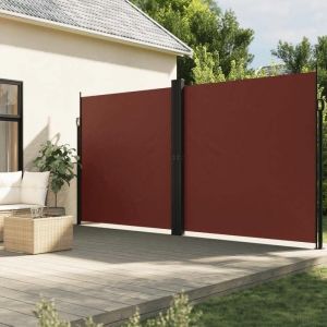 vidaXL Auvent latéral rétractable marron 220x600 cm écran d’intimité de jardin brise-vue de balcon écran dextérieur 4004674
