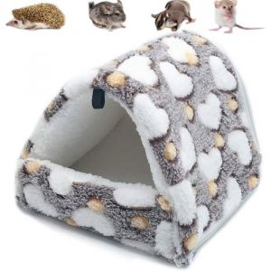 JORMFTTE Couchage Rongeur Peluche Petite Maison Hamster Hamac Jouet Lit Cabane pour Cochon dInde Lapin Chinchilla Furet Mar Label