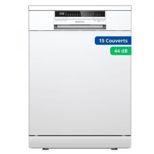 GEDTECH Lave-vaisselle GLV1544WH 15cv - Tiroir à couverts - 44 dB - Très silencieux - Départ Différé - Eco - Faible conso - Classe