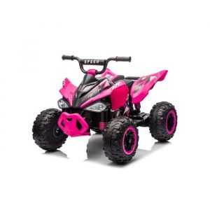 LALAHO - Quad Buggy électrique Enfant 12V 7Ah - pour enfants de 3 à 6 Ans - 4.5 Km/h Max  rose
