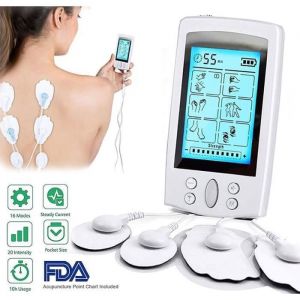 APPAREIL DELECTROSTIMULATION Électrostimulateur TENS Anti-Douleur et électrostimulation Musculaire EMS - 16 programmes de Massage