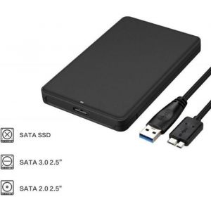 Boîtier Disque Dur USB 3.0 Boitier Externe Adaptateur Lecteur pour 2.5 SATA HDD SSD 7/9.5 mm Caddy Haute Vitesse à 5Gbps UASP