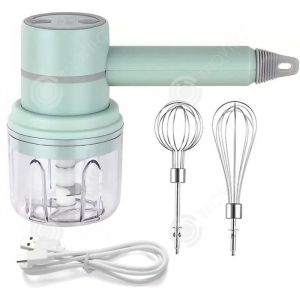 INN Batteur electrique sans fil 20w 3 accessoires batteur à main sans fil fouet électrique rechargeable batteur electrique cuisine