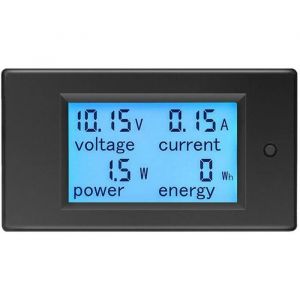 Voltmètre Ampèremètre 12V D6.5100V 20A Voltmètre Wattmètre Testeur Tension Courant Puissance Énergie Numérique LCD Compteur