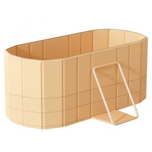Baignoire Pliable - FLASIDU - 120x60x55cm - PVC - support m&eacute;tallique - tr&egrave;s r&eacute;sistant - Facile &agrave; installer et &agrave; ranger