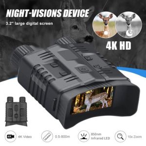Jumelle Vision Nocturne - QINGQUE - NV003 - 800m Vision Nocturne - 10X Zoom - Enregistrement 4K