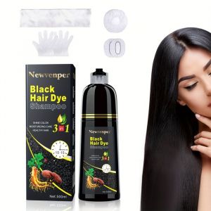 500 ml / 149 fl.oz Black Hair Dye Shampooing Coloriage en minutes Natural et Longueur L&eacute;trange Dye HEUME CHAMP MEN ET FEMMES[S15]