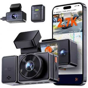VANTRUE Element-3 3 Canaux 2.7K+1080P+1080P Dashcam Voiture WiFi GPS Camera Embarqu&eacute;e 360&deg;Mode Parking Tampon Vision Nocturne IR
