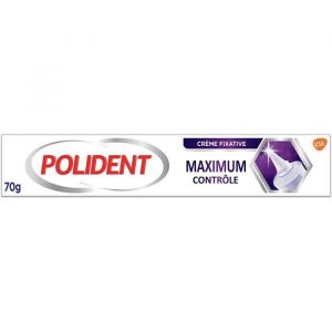 Polident Crème Fixatrice Maximum Contrôle Pour Prothèses Dentaires Partielles ou Complètes Embout Précision 70g7
