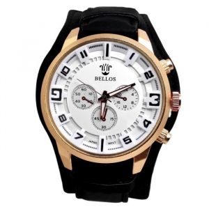 MONTRE BRACELET POIGNET HOMME NOIR BLANC CUIVRE RELIEF CHIC ORIGINAL ID&Eacute;E CADEAU LOOK AVENTURIER