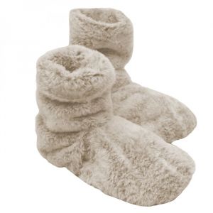Boots bottes chaussons chauffants micro ondes d&eacute;houssables - Du 36 au 43 - Beige - Vivezen