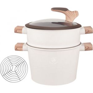 Royal Swiss - Cuiseur vapeur à induction - Couscoussier 65 L/24 cm - Convient à toutes les sources de chaleur