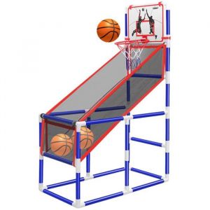 Panier de Basket Mini Cerceau de Basket avec Basket pour EnfantsJeu de Balle ExterieurJeu de Tir de Cerceau de Basket-Ball