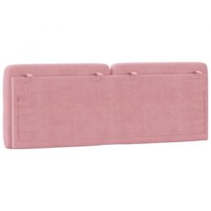 Mothinessto-Coussin de t&ecirc;te de lit rose 140 cm velours