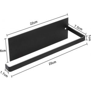 Porte essuie-tout mural sans perçage dérouleur auto-adhésif pour cuisine design moderne et fonctionnel 25 cm