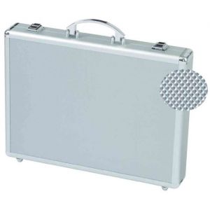 Attaché-case en aluminium - ALUMAXX - MINOR - Léger - 2 compartiments A4 - Argenté