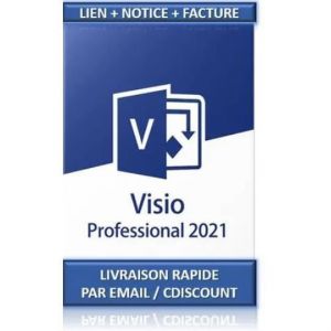 Logiciel - Microsoft - Visio 2021 Professionnel - 1 PC - T&eacute;l&eacute;chargement - Activation Internet