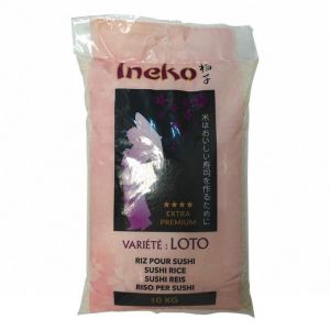 Riz pour Sushi INEKO - Variété extra premium Loto (grain gros) - Sac de 1KG ou 10KG 10KG