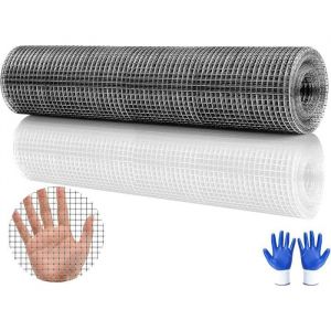 Grillage Rigide Galvanis&eacute; 400 mm x 5 m Grillage Anti Rongeur Grillage Fine Maille Grillage a Poule Grillage 40cmx5m# Multic CLOTURE