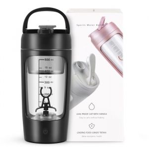 TTLIFE Shaker electrique 500ml shaker prot&eacute;ine electrique   shaker prot&eacute;ine shaker electrique USB pour poudre de pot&eacute;ine sans BPA
