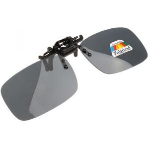Verre Clip Polaris&eacute; Solaire Polarisant pour Lunettes Sans Cadre Gris