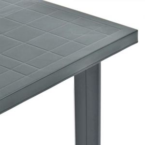 Table de jardin - UU - Table de patio - Vert 80x75x72 cm Plastique TT734