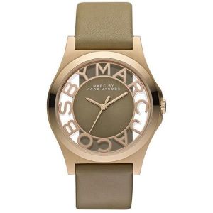 Montre femme - MARC BY MARC JACOBS - SKELETON HENRY MB - Cuir - Dor&eacute; - Quartz