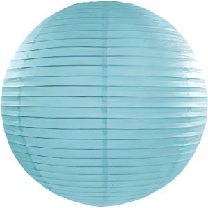LANTERNE BOULE PAPIER AQUA MARINE 50CM Bleu turquoise ciel