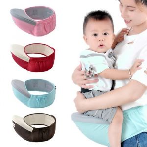 MARRON - Porte B&eacute;b&eacute; Tabouret Ceinture Si&egrave;ge de Nouveau-n&eacute; Pratique Porte-b&eacute;b&eacute; Accessoire L&eacute;ger pour Promenade Voyage