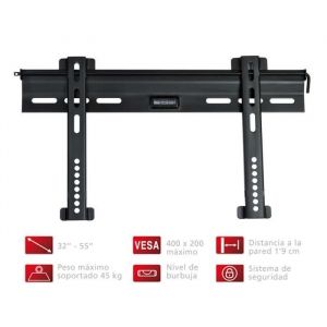 Support TV extra-plat Fonestar - Fixe - VESA 400 x 200 - Noir - 32 à 55