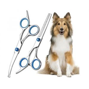 Ciseaux de Toilettage Pour Chiens Ciseaux de Toilettage pour Chiens Pet Scissors Ciseaux Courbés pour Chien Ciseaux pour Animaux de